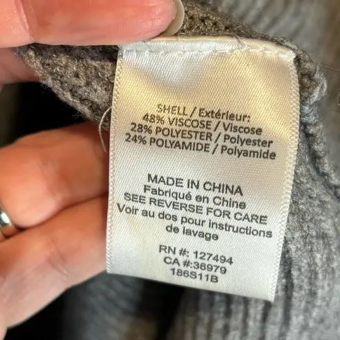 Heartloom Ribbed Striped Sweater Duster Cardigan - size Small