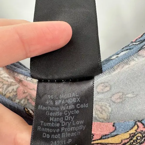 Agnes & Dora Floral Scoop Neck Short Sleeve Sway Midi Shift Dress Size XL FLAW