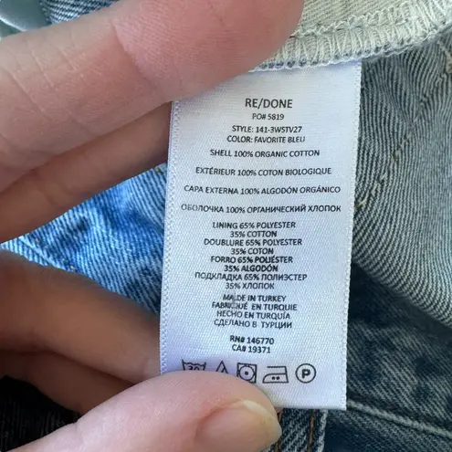 RE/DONE 70’s Stovepipe Jeans Favorite Bleu