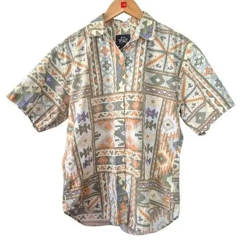 Woolrich Women's Native Navajo Style Button-Down Shirt Size Medium