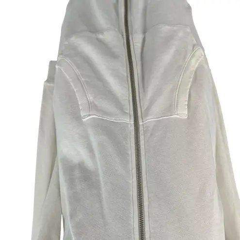 n:philanthropy Manuka Long Zip Up Hoodie in White Size XS