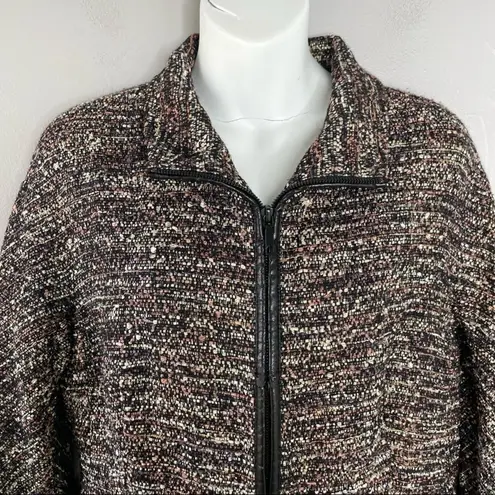 LAFAYETTE 148 Blazer Jacket Womens Size 6 Tweed Wool Colorful Quiet Luxury Chic Black
