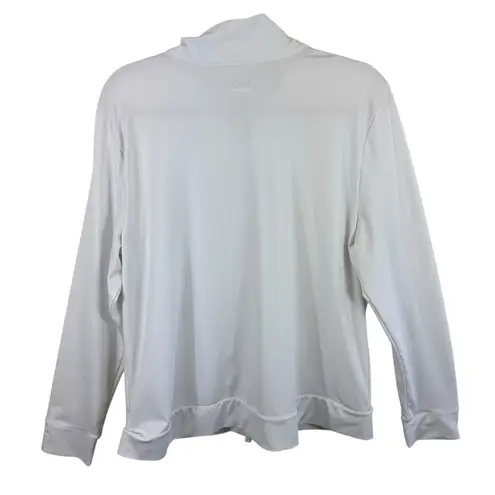 IZOD Perform X Movement Cool-FX White Full ZIp Athletic Jacket Women's Size XL