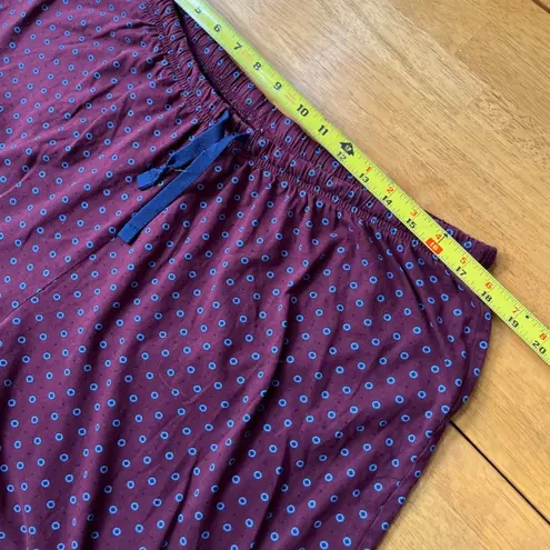Foulard Classic Drawstring Pajamas Pants Burgundy, Size XL