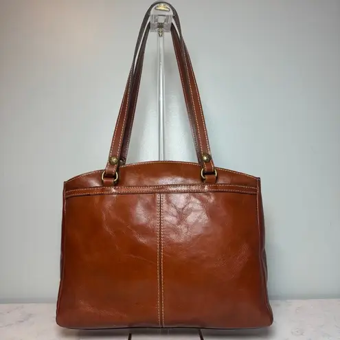 Patricia Nash Florence Brown Tooled Leather Poppy Tote Shoulder Bag