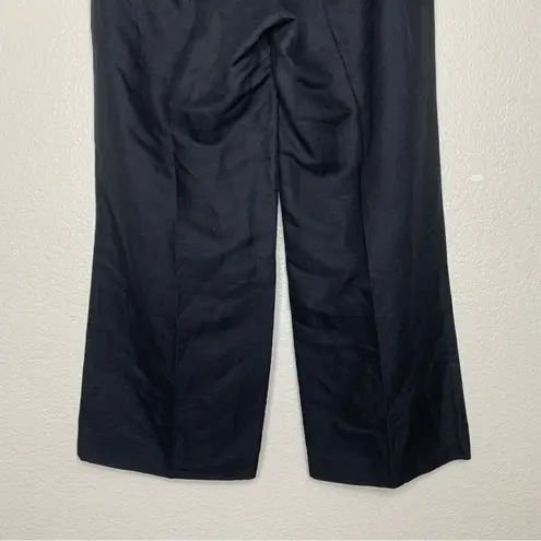 Ralph Lauren NWOT Lauren  Linen Blend Black Wide Leg Women’s Pants