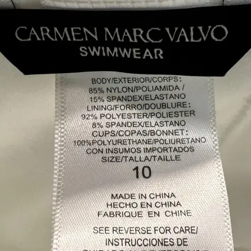 Carmen Marc Valvo NWOT Wild Story Halter One-Piece Swimsuit