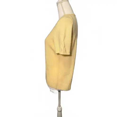 New Bloomingdale's Cashmere Short Sleeve Sweater