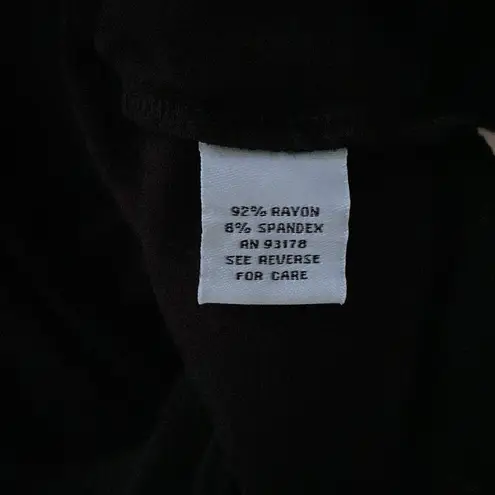 Grace Elements π€ Grace Jersey Knit 3/4 Sleeve Surplice Faux Wrap Top, Black, Plus-Size 2X