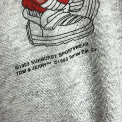 Delta Vintage Ohio state 90s Tom and Jerry pullover crew neck sweatshirt size XL