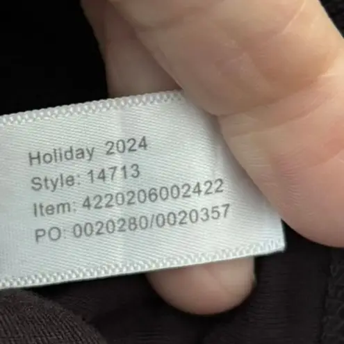 Marine layer Size XL Lexi Rib V Neck Maxi Dress Black Body Hugging Flattering