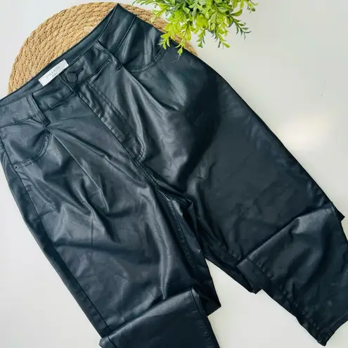 Dynamite  Gigi Black Faux Leather Ultra High Waisted Pant size 26