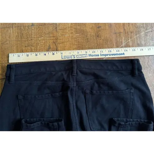 Talbots  High Waist Jegging Ankle Pants Women's Sz 8P Black Stretch Rayon Spandex