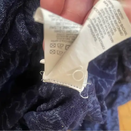 Lucky Lotus Blue Terry Jumpsuit Size Medium