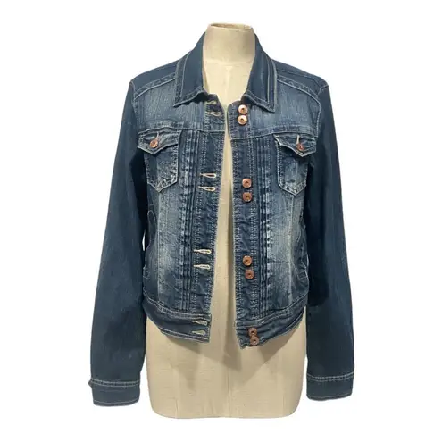 Vanity Dark Denim Trucker Jacket Size M