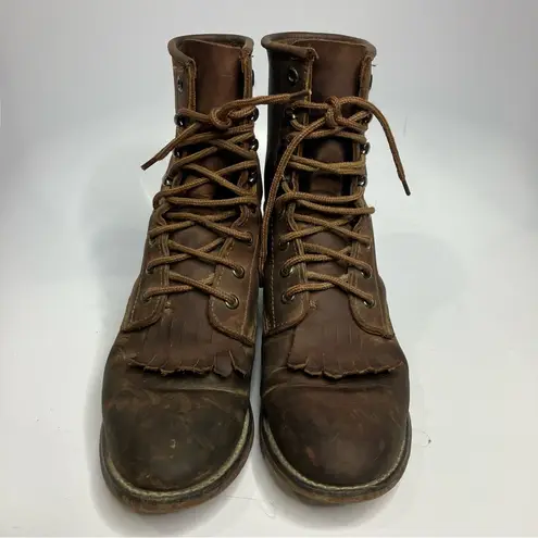 Durango  leather riding boots lace up boots size 8.5