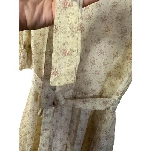 Gunne Sax Vintage by Jessica San Francisco Floral Midi Dress Size 7