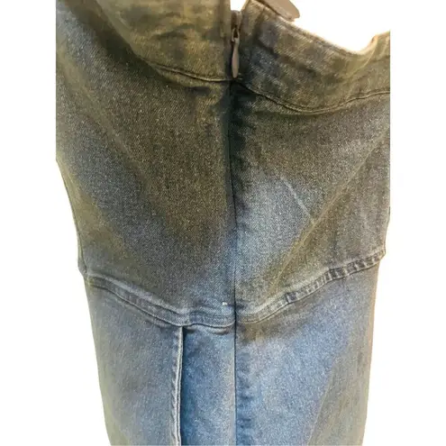 Rue 21  Sleeveless Overall Denim Dress Size Large