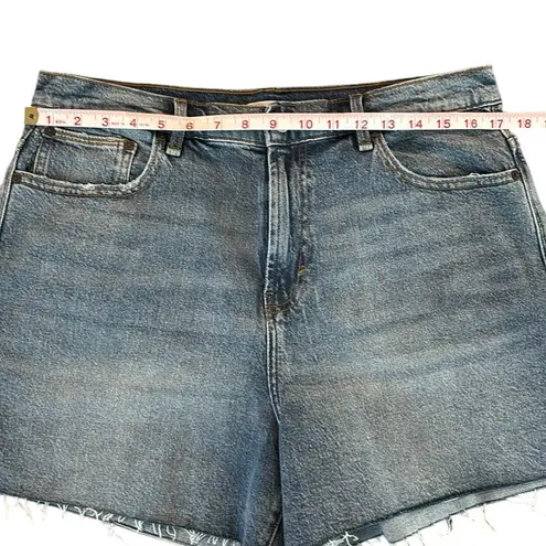 Habitual NWOT Blue Jean Shorts High Waist Raw Hem sz 14/32