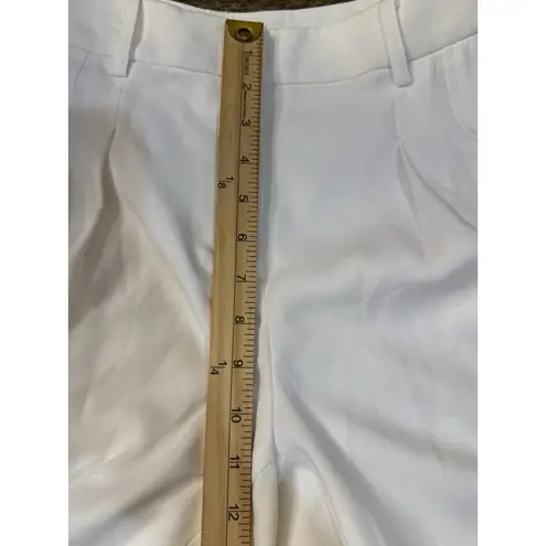 Karl Lagerfeld PARIS Women's White Pleated Wide-Leg Pants Size 6