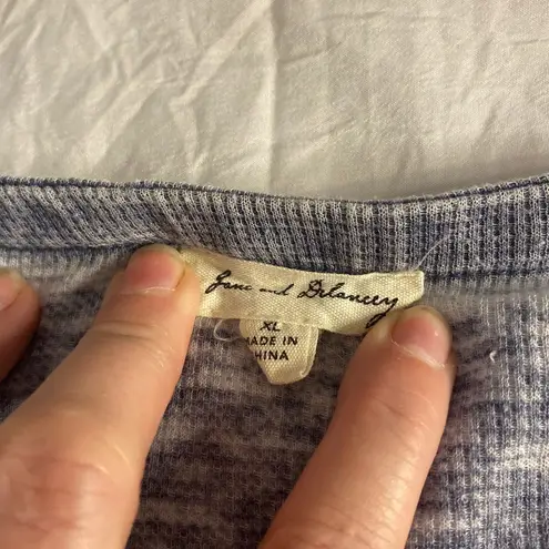 Jane and Delancey Casual Washed Gray Henley Sleeveless Tank Top June and Delancey Women’s XL