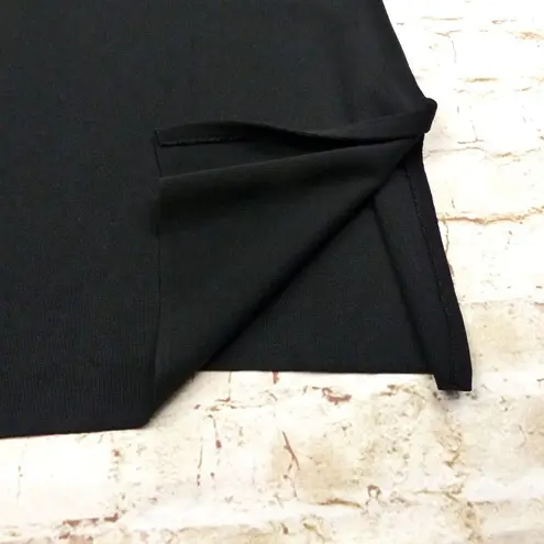 Exclusively Misook Cardigan Womens Plus 3X Black Green Yellow Trim V