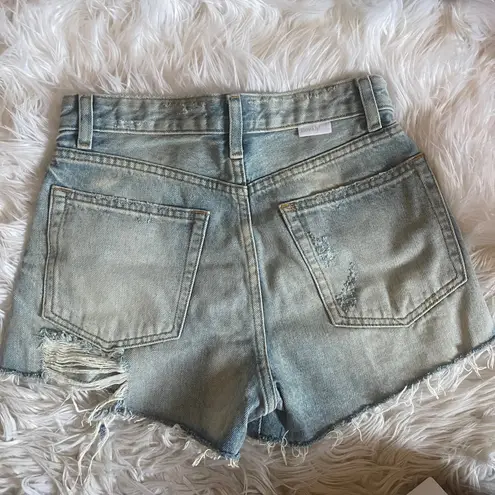 Revolve Boyish by Her High Rise Denim Cody Jean Cut Off Shorts — Size 23