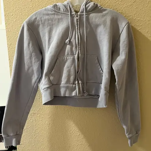 Brandy Melville  Cropped Zip-up Jacket