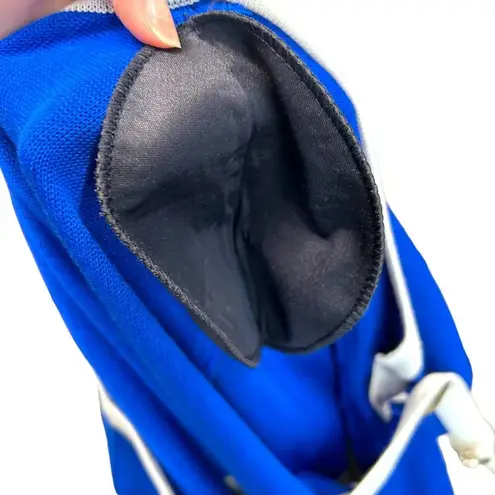 Misook Exclusively Cardigan Blazer Royal Blue Gray Stripe Button Front Size XL - Image 6