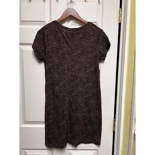 Social Standard By Sanctuary Cheetah Dress Size Small Brown Short Sleeve 0151