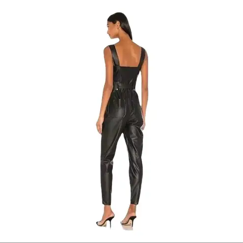 We Wore What NEW Faux Leather Catsuit Jumpsuit Overalls Size XS