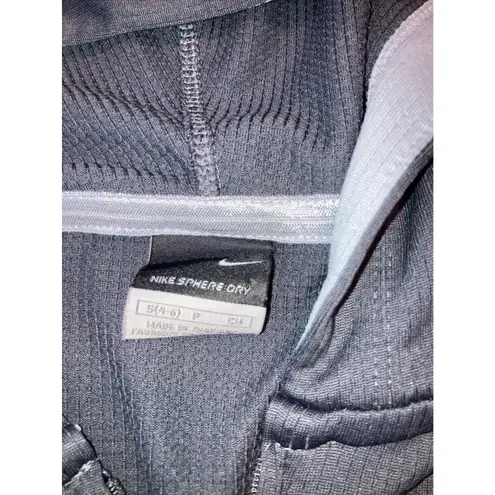 Nike  Women's sz Small P Lightweight‎ Gray Knit Hooded Jacket Y2K