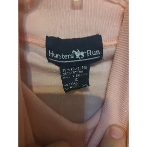 Hunters Run Pink Long Sleeve Pullover, Women's Small, Cozy Turtle Neck Shirt Pink Size 4