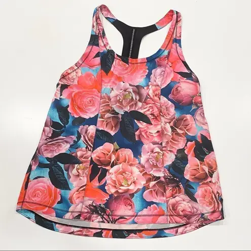 Lululemon  Floral loose fit Tank Top 6 Lightened Up Secret Garden