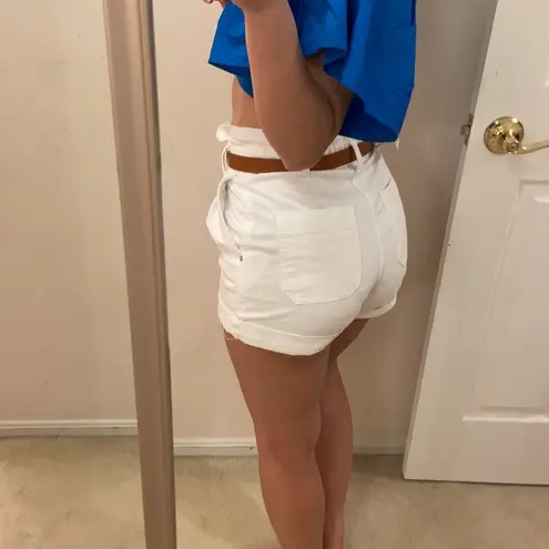 ZARA  white denim shorts. Size 2