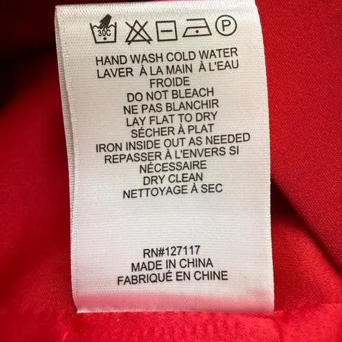 Badgley Mischka Badgley Mishcka Belle Cut Out Formal Maxi Dress Womens 6 Red Slit Cocktail Party