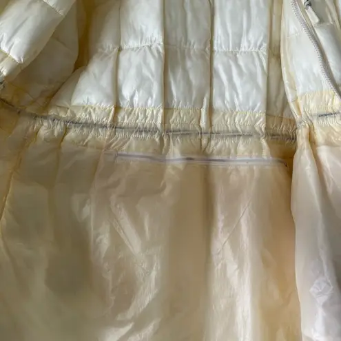 Free People Movement Patricia Packable Poncho Puffer Coat Drawstring White Large