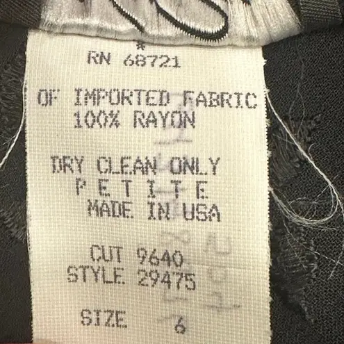 Wild Rose VTG Y2K Black Sheer Leaf Embroidery Witchy Whimsigoth Mini Dress Small