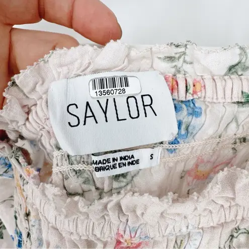 Saylor Clover Smocked Floral Top Small