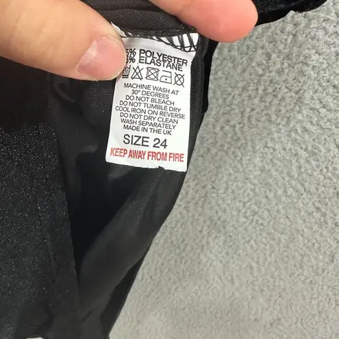 Rokoko Bodysuit Womens 2X 24 Black Velvet Sleeveless Square Neck Boho Whimsigoth