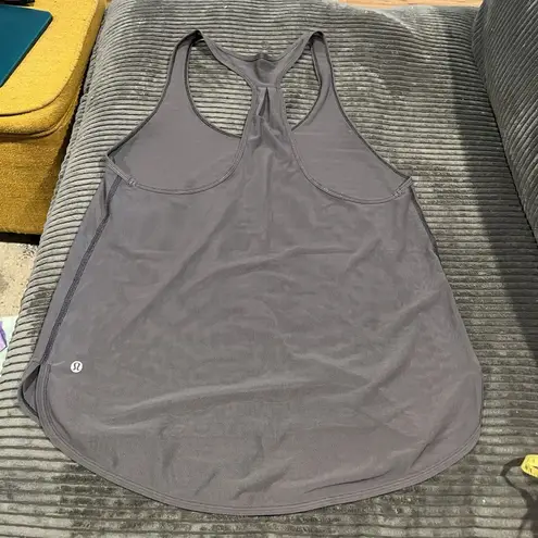Lululemon Gray oversized Sheer lightweight quick dry tank See Pics For Sizing Size M