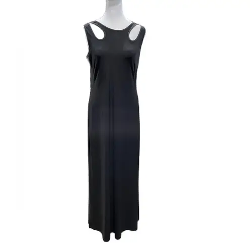 Kate & Mallory Black Sleeveless Maxi Dress with Side Slits Size XS