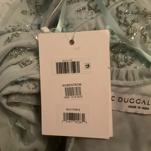 Mac Duggal 9212 Womens Embellished High Neck Cap Sleeve A Line Dress