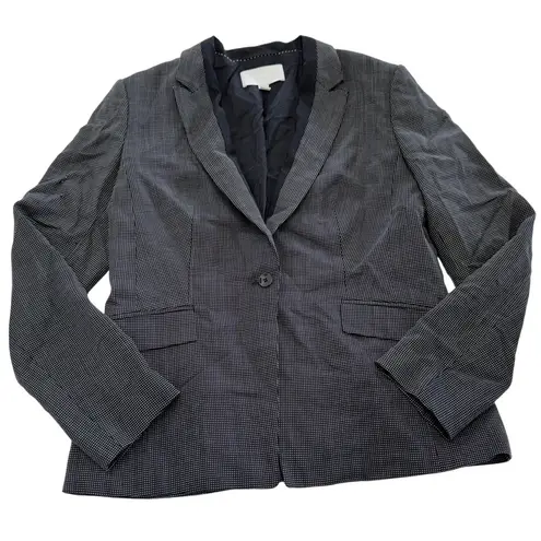 Boss Hugo Boss Blazer Womens Small Black White Check Jorita Suit Jacket Wool