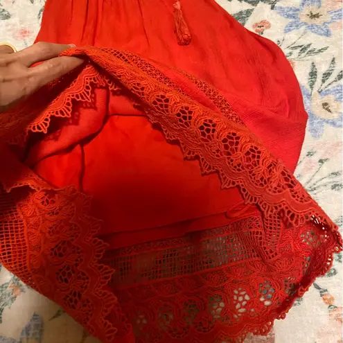 Alice + Olivia  Red-Orange Danya Blouse - Image 4