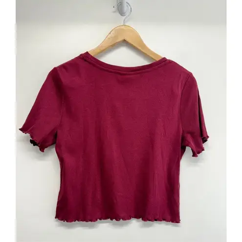 Aretha Crop Tee Size Large Franklin The Queen Of Soul Live In Vegas Juniors NEW Red