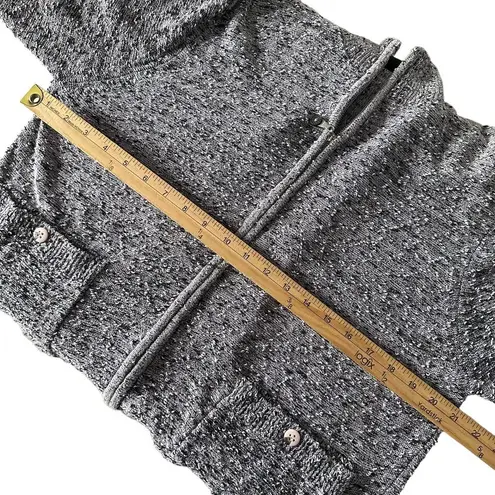 Jamie Sadock Textured Full Zip Sweater Women Size L Cozy Pockets Cabincore Purple Size L