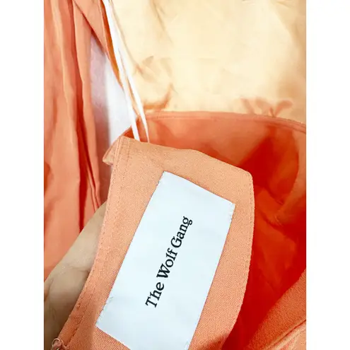 The Wolf Gang Levisa Key Hole Mini Dress Size Small Orange Coral Cocktail Fairy