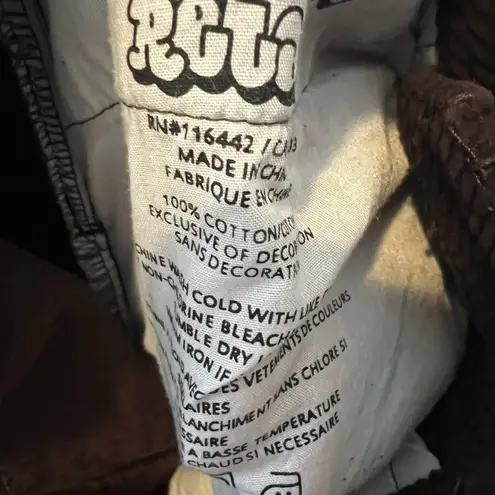 Empyre Corduroy High Rise Straight Leg Pants Womens 28 Brown Y2K Grunge Retro