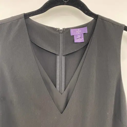 NYDJ Black Semi Formal Jumpsuit Tailored Fit Pockets Sleeveless Womens Size 4